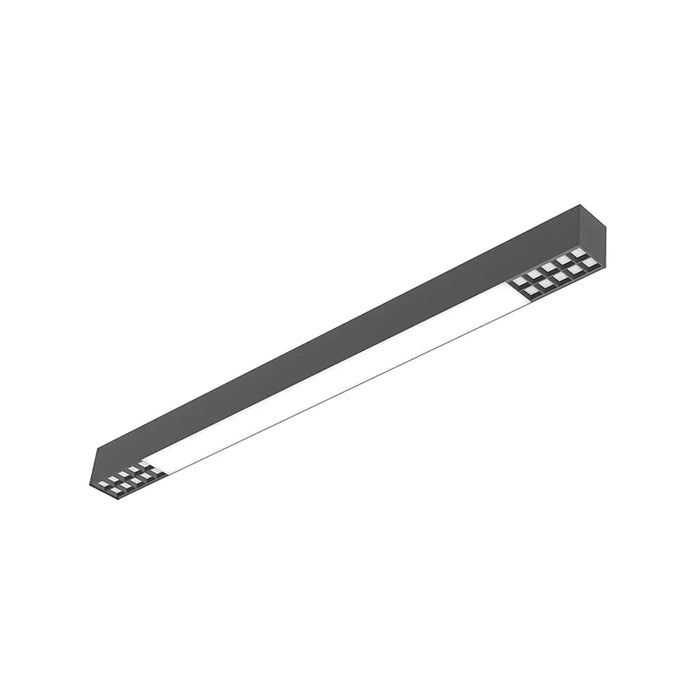 Westgate SCXA Series Architectural 2-3/4" LED Optic & Combined-Distribution Linear Light, 3CCT & Power Selectable, 120-277V - 2-ft , Black with Optic Lens