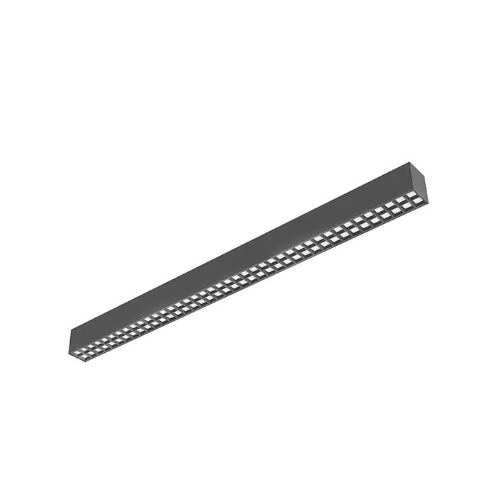 Westgate SCXA Series Architectural 2-3/4" LED Optic & Combined-Distribution Linear Light, 3CCT & Power Selectable, 120-277V - 4-ft , Black without Optic Lens
