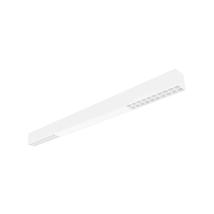 Westgate SCXA Series Architectural 2-3/4" LED Optic & Combined-Distribution Linear Light, 3CCT & Power Selectable, 120-277V - 4-ft , White with Optic Lens