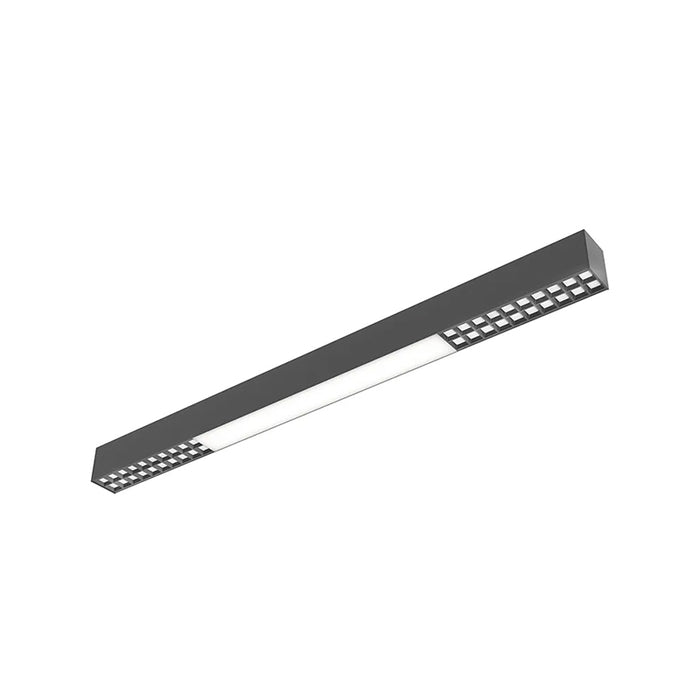 Westgate SCXA Series Architectural 2-3/4" LED Optic & Combined-Distribution Linear Light, 3CCT & Power Selectable, 120-277V - 6-ft , Black with Optic Lens