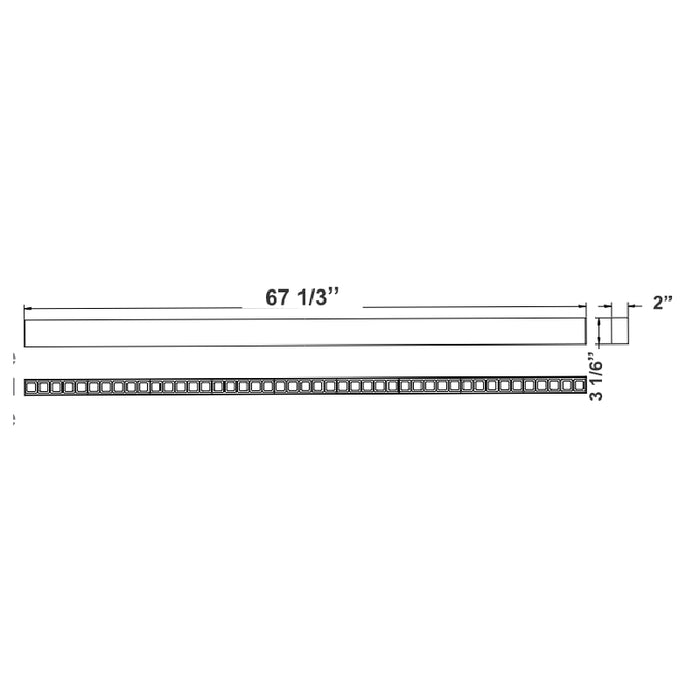 Westgate SCXA2 6-ft 40W/50W/60W LED Architectural Optic & Combined-Distribution Linear, CCT Selectable