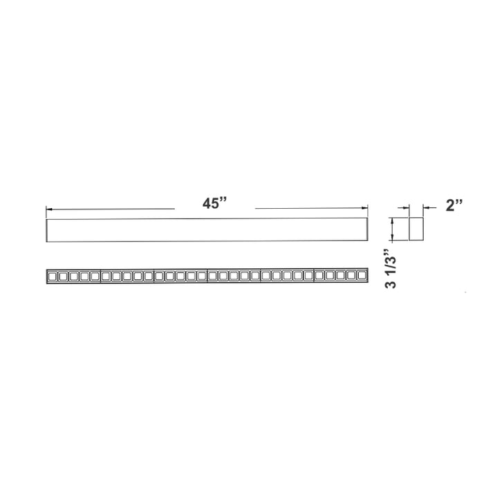 Westgate SCXA2 4-ft 20W/30W/40W LED Architectural Optic & Combined-Distribution Linear, CCT Selectable