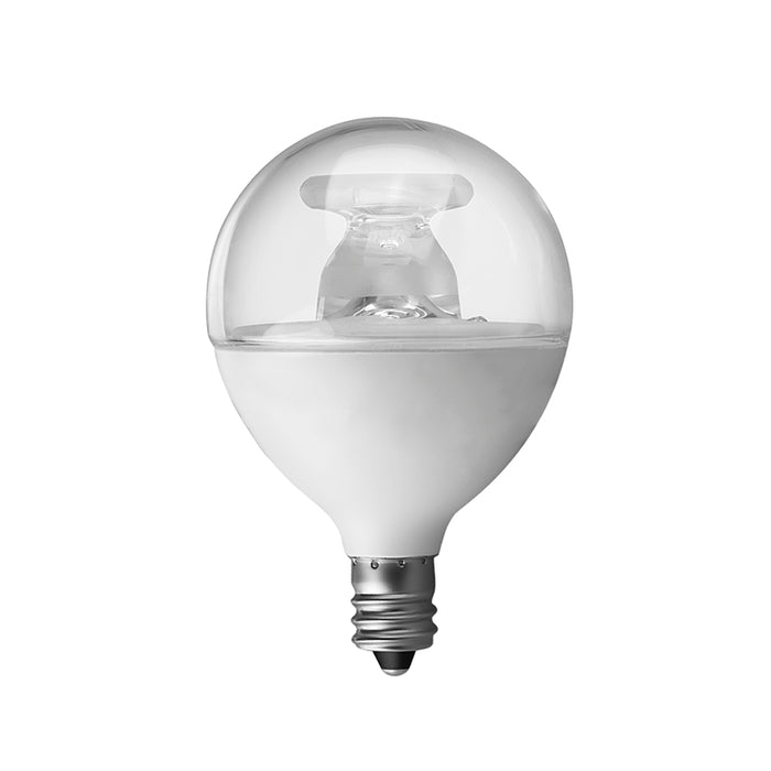 90+ Lighting SE-350.034 5W G16.5 LED Bulb, 260° Beam Spread, 3000K, Clear, E12 Base
