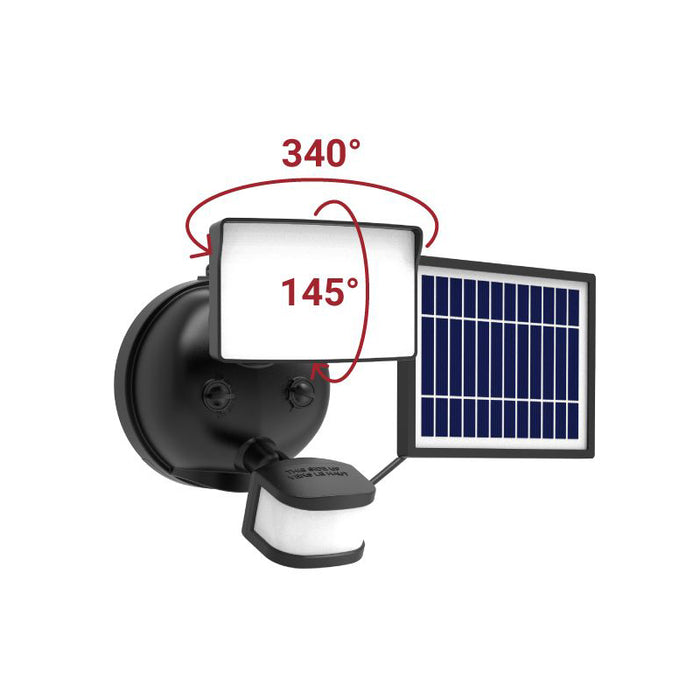Halo SEC1HSSOL SEC Series Single Head Motion & Security LED Floodlight, Solar-Powered, 5CCT & 4 Lumens Selectable