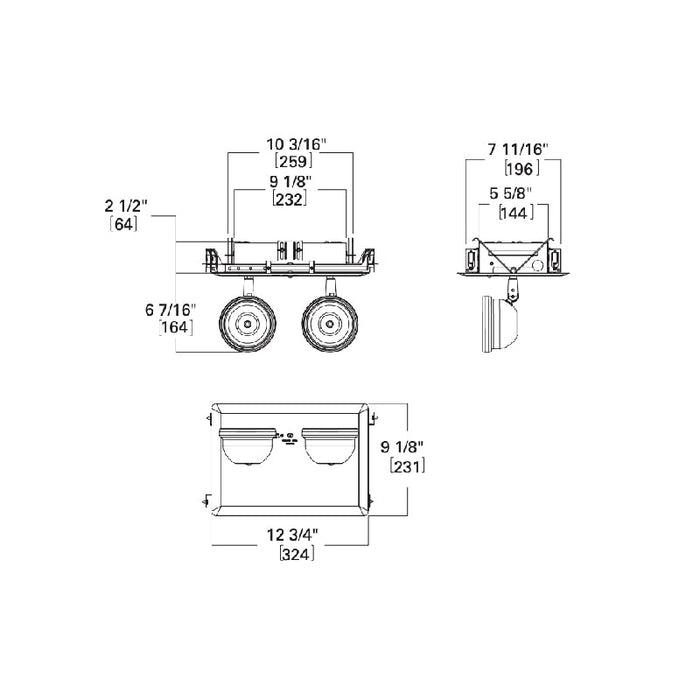 Sure-Lites SELMREC LED Emergency Light, 25 Feet Coverage