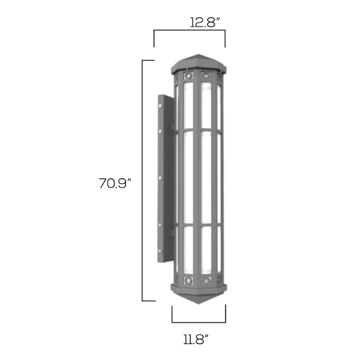 Sarin Colossal 11012 50W 71" Tall LED Outdoor Wall Sconce