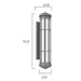 Sarin Colossal 11012 50W 71" Tall LED Outdoor Wall Sconce