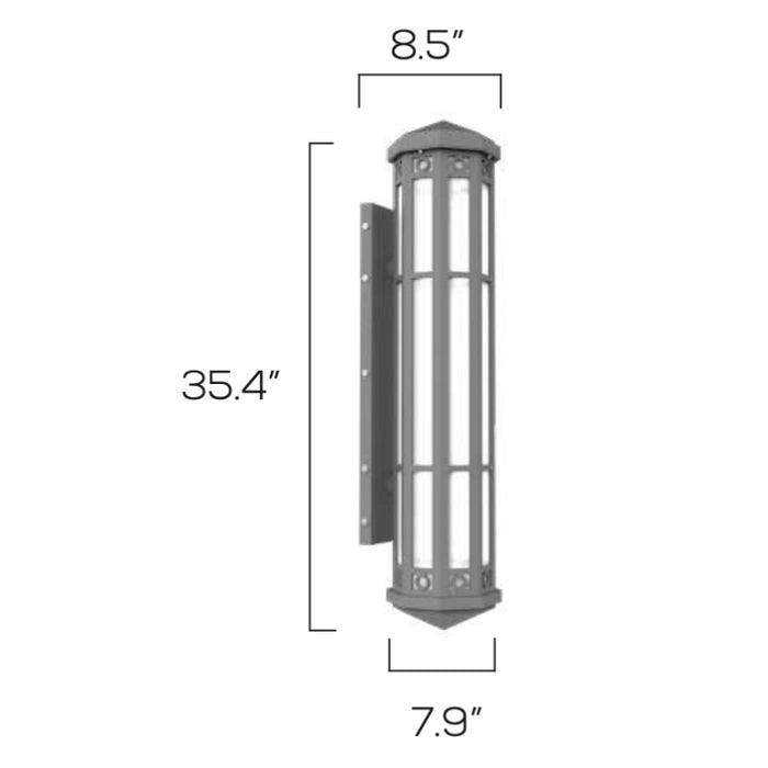 Sarin Colossal 11011 10W 35" Tall LED Outdoor Wall Sconce