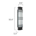 Sarin Colossal 11013 20W 35" Tall LED Outdoor Wall Sconce