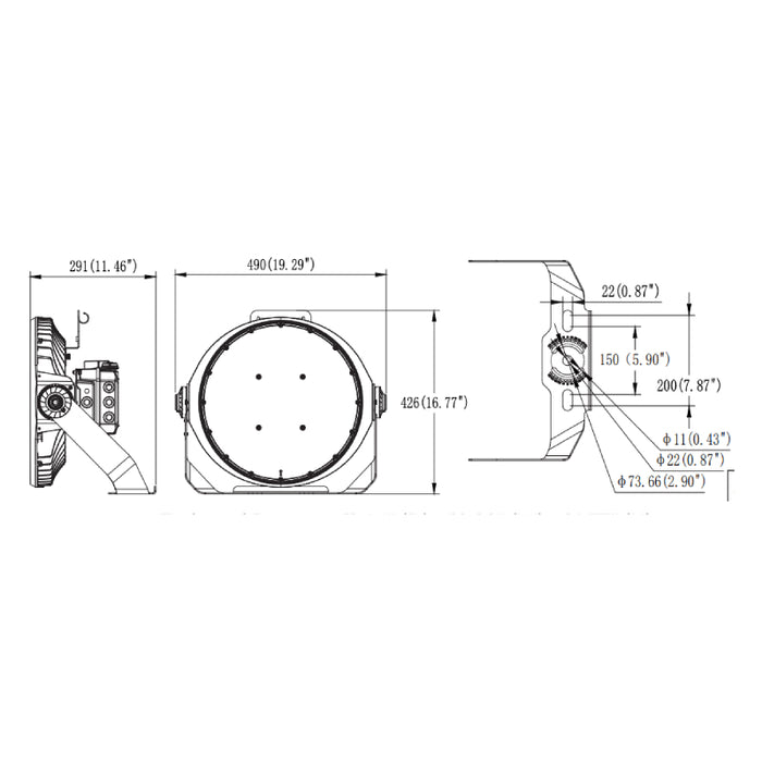 Westgate SFX-G10 600W LED RGB Stadium Sport Light DMX512 Controlled, RGB