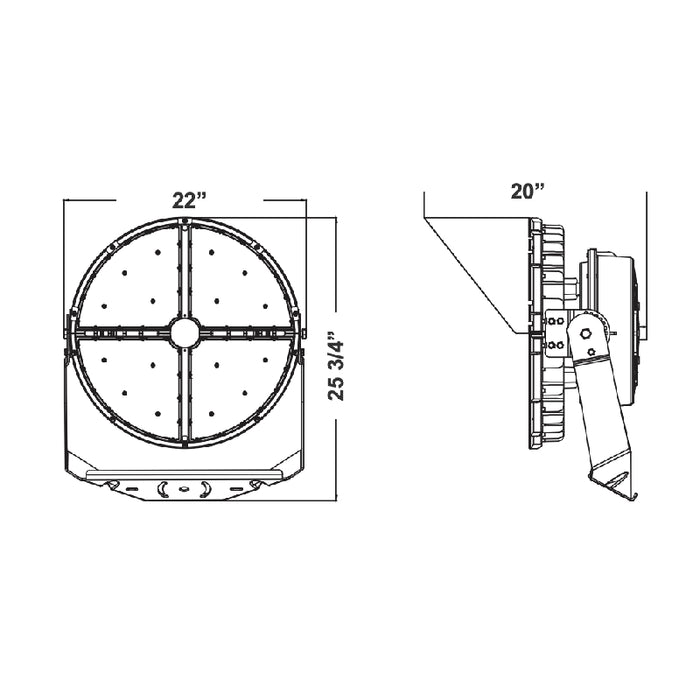 Westgate SFX-G7 200W/300W/400W/500W LED Stadium Light, 5000K