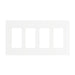 Enerlites SI8834 4-Gang Safety Cover Screwless Wall Plates