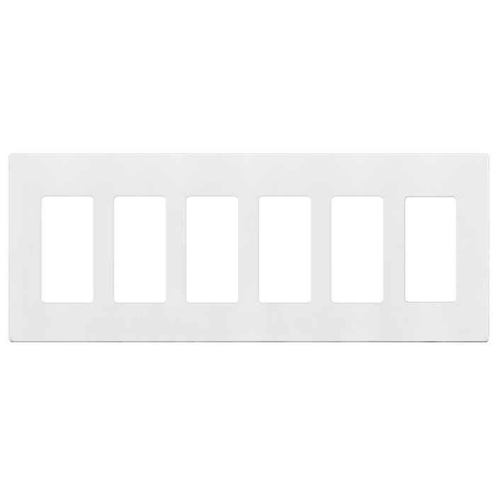 Enerlites SI8836 Screwless Decorator/GFCI Six-Gang Wall Plate