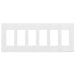 Enerlites SI8836 Screwless Decorator/GFCI Six-Gang Wall Plate