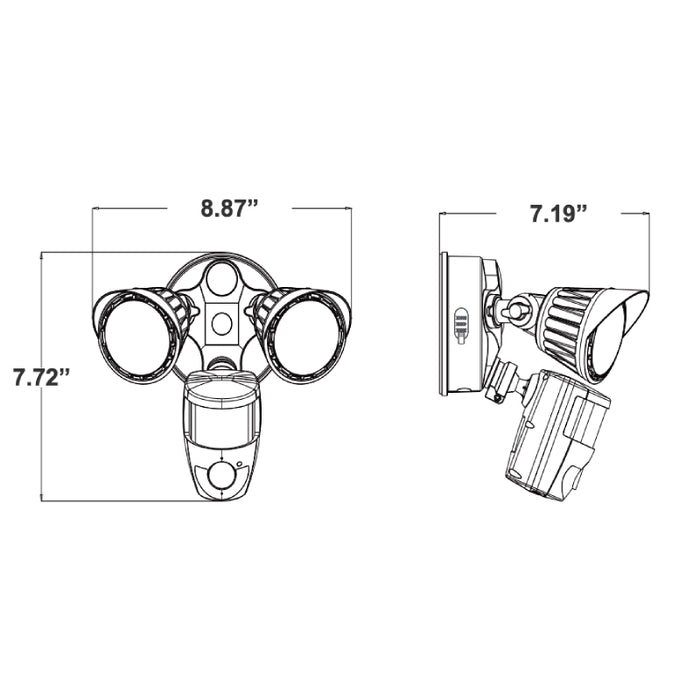 Westgate SL 20W LED Security Light with Camera, 3CCT Selectable