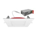 Envision LED 4" 12W External J-Box Square Downlight Slim-Line Fire Rated, 5CCT Selectable