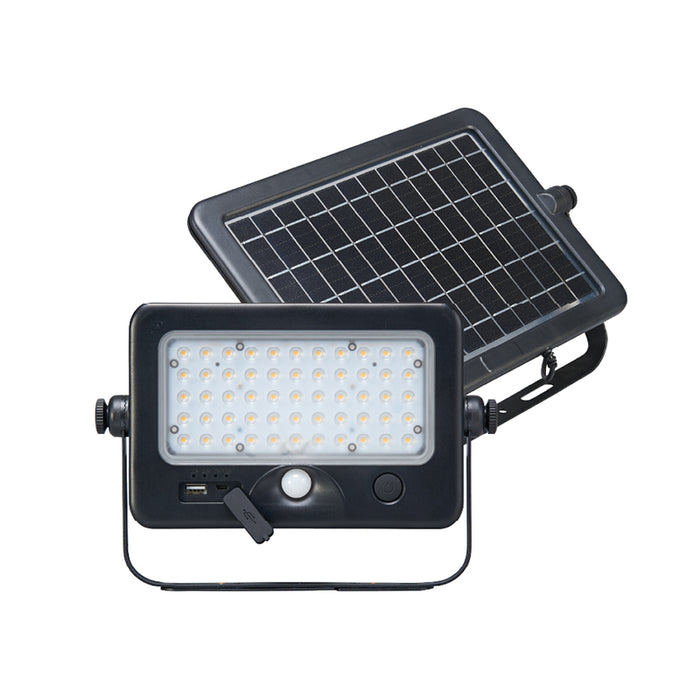 Solera SL-SMFL Solar 10W LED Off-Grid Multifunctional Flood Light, 4000K, 1100 Lumens