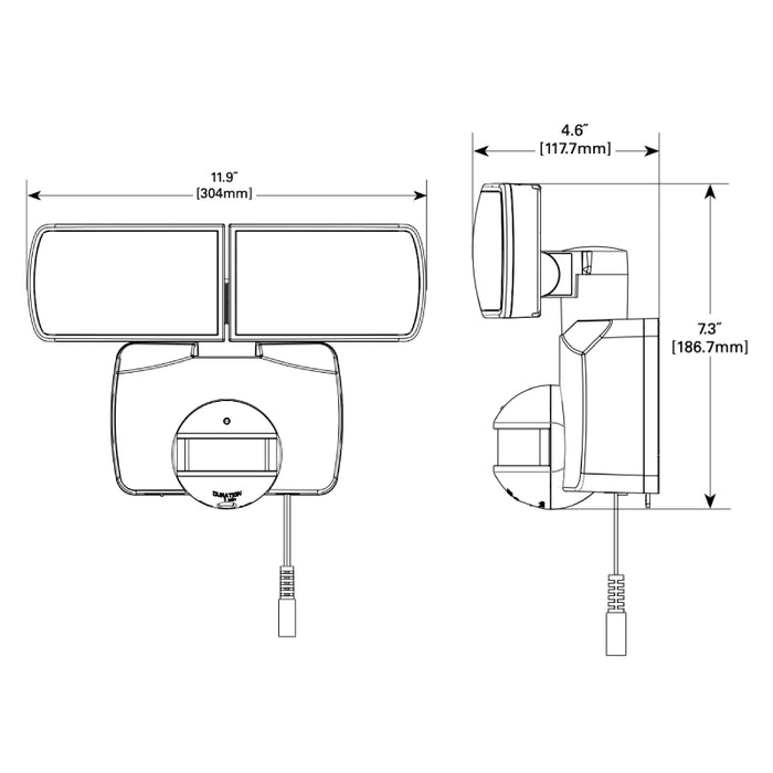 Halo SLMT1000 LED Solar Motion Twin Flood Light