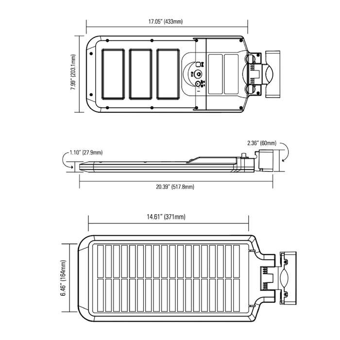 Halo SLST30 LED Solar Area Floodlight, 3000 lm