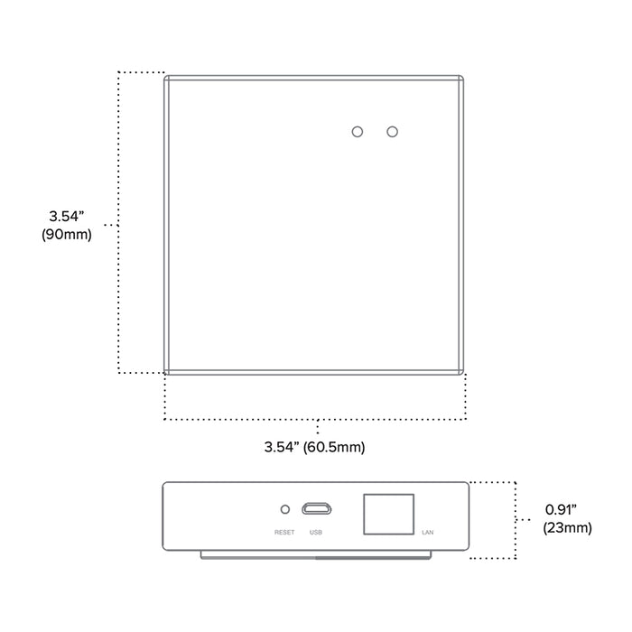 American Lighting SPKPL-GTWY-T-E Spektrum+ Smart Ethernet Gateway