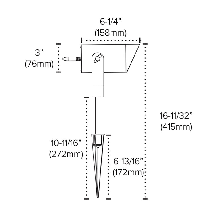 American Lighting SPKPL-LDS-3KIT-RGBTW Spektrum+ Smart Landscape Light, 3-Fixture Kit