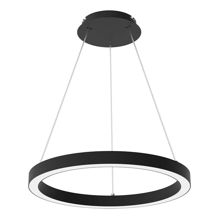 Westgate SRC Series LED High-Output Round Linear Chandelier Up/Down Light with Separate Controls, 3CCT & Power Selectable, 0-10V Dimming, 120-277V - 36" / Black