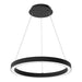 Westgate SRC Series LED High-Output Round Linear Chandelier Up/Down Light with Separate Controls, 3CCT & Power Selectable, 0-10V Dimming, 120-277V - 36" / Black