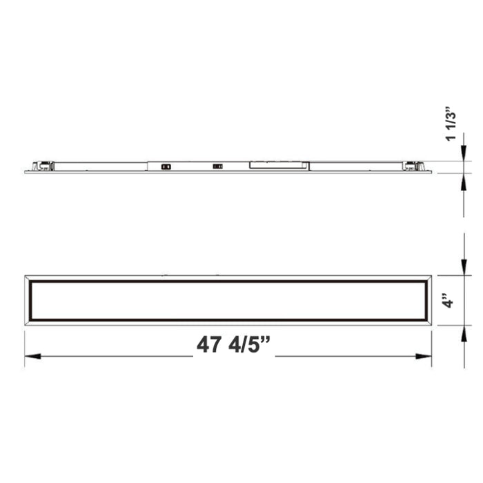 Westgate SRL Series LED Slot Recessed Commercial Linear Light, Power & 3CCT Selectable, 120-277V