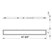 Westgate SRL Series LED Slot Recessed Commercial Linear Light, Power & 3CCT Selectable, 120-277V