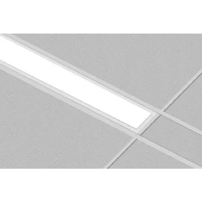 Westgate SRL6 6" Wide, 4Ft, 20W/30W/40W LED Slot Recessed Commercial Linear Light, Watt/CCT Selectable, 120-277V