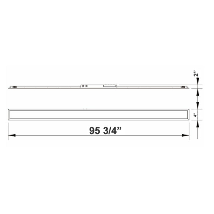 Westgate SRL Series LED Slot Recessed Commercial Linear Light, Power & 3CCT Selectable, 120-277V