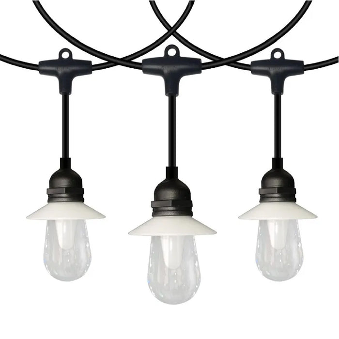 Westgate STG-2415-RGBIC-BT 24-ft 15 Lamps Lantern Outdoor RGB-IC Bluetooth App Controlled String Light - Light Off View