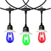 Westgate STG-2415-RGBIC-BT 24-ft 15 Lamps Lantern Outdoor RGB-IC Bluetooth App Controlled String Light - Light On View