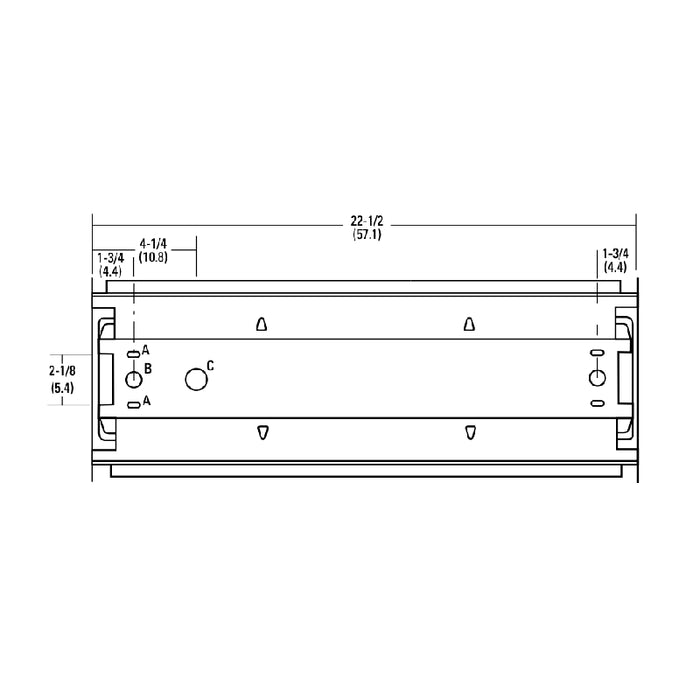 Lithonia STL2 2ft 20W LED Surface Volumetric, 3000K