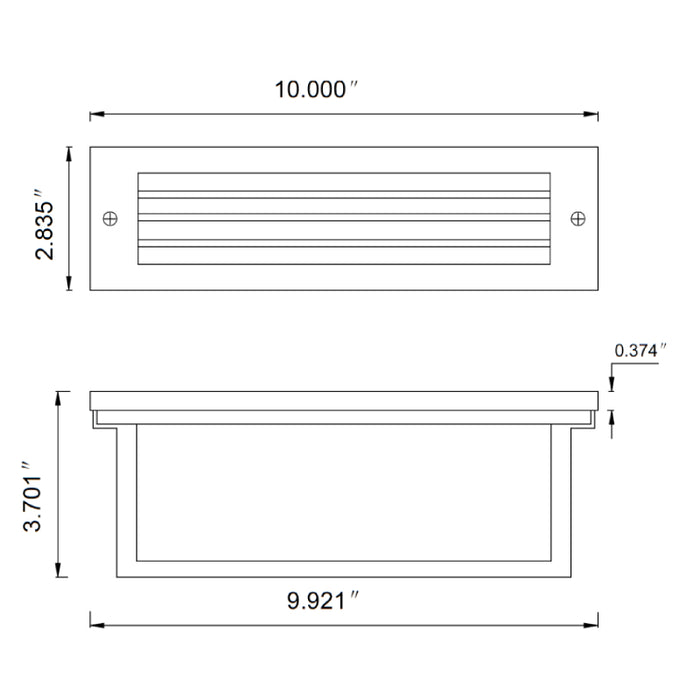 Westgate STP-10X3 10W LED Commercial Large Wall/Step Light, 3CCT Selectable