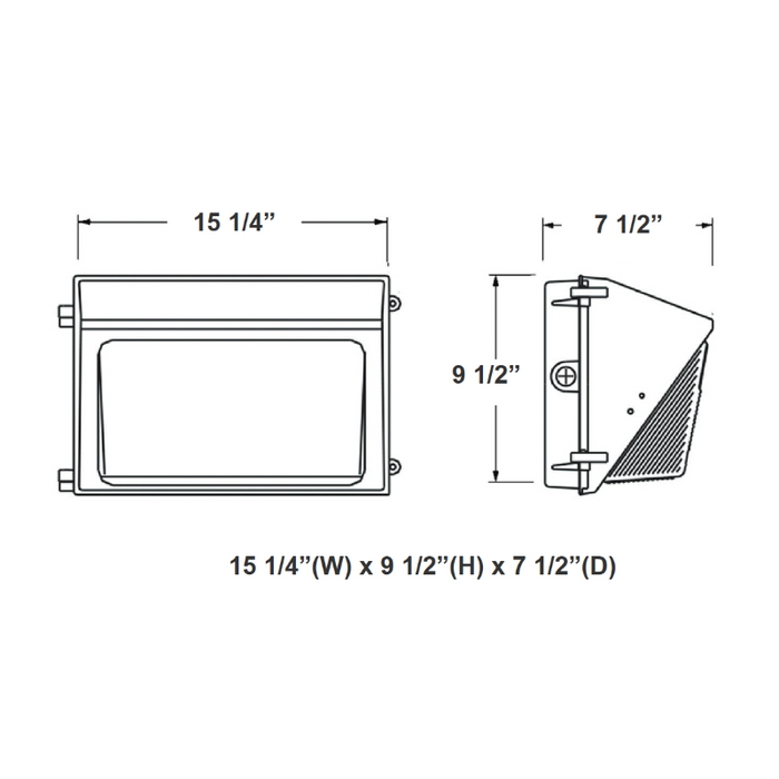 Westgate WMXE 25W/45W/65W LED Wall Pack with Photocell