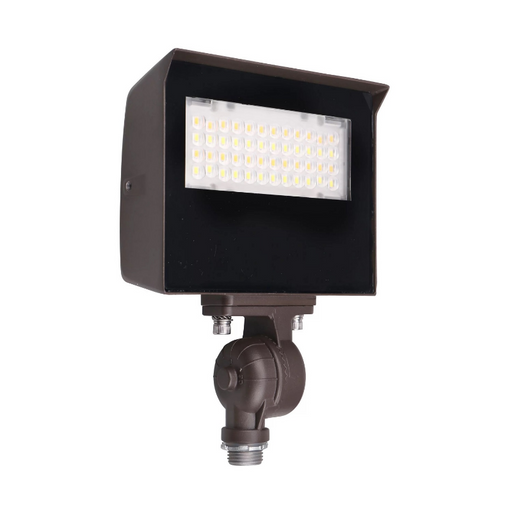 Stonco SF35-SCT-G3 SlimFlood 15W/25W/35W LED Flood Light with Photocell, 3CCT & 3 Wattage Selectable, 120-347V, Bronze Finish