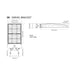 Rayon T322LEDB Series 22" Skyline LED Area Light, 120W / 180W / 240W / 300W & 3CCT Selectable, Type 3 Distribution, Swivel Bracket, Bronze Finish