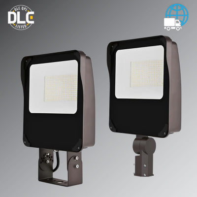 Rayon T431LEDB-WS120 48W/72W/96W/120W Large LED Flood Light with Photocell, 3CCT Selectable, 120-277V, Slipfitter Mount, Bronze Finish