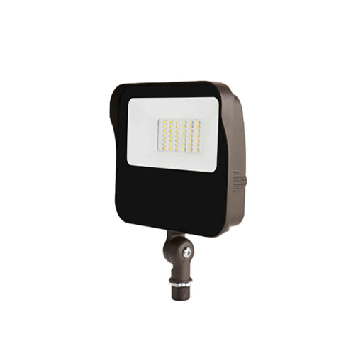 Rayon T431LEDB-WS27 10W/16W/21W/27W Small LED Flood Light with Photocell, 3CCT Selectable, 120-277V, Knuckle Mount, Bronze Finish