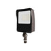 Rayon T431LEDB-WS65 26W/39W/52W/65W Medium LED Flood Light with Photocell, 3CCT Selectable, 120-277V, Knuckle Mount, Bronze Finish
