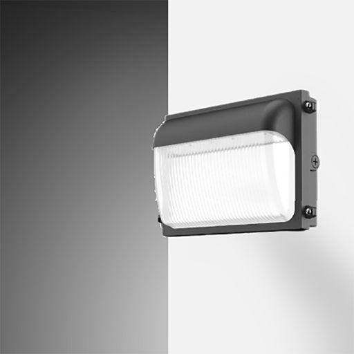 Rayon T624LEDB WS40 10W/20W/30W/40W LED Slim Wall Pack with Standard PIR Motion Sensor Integral, 3CCT Selectable, 120-277V, Bronze Finish