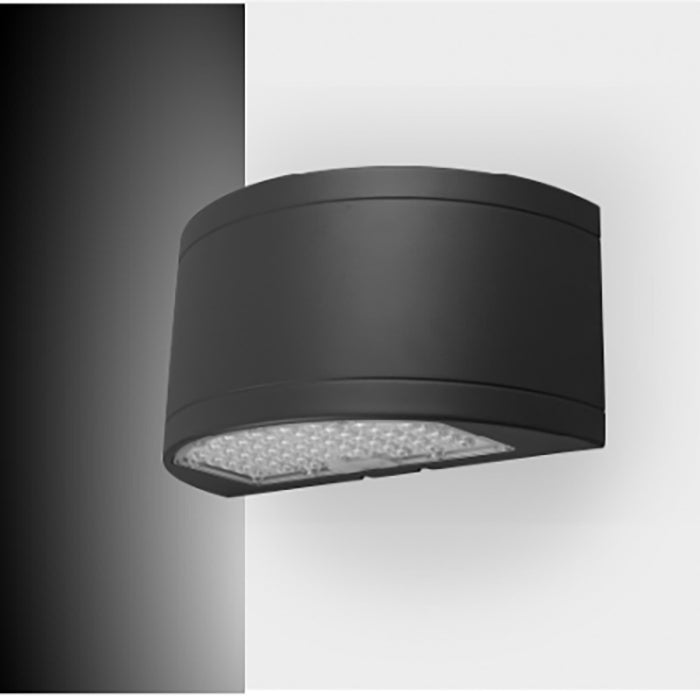 Rayon T653LEDB WS80 48W/64W/80W LED Down-Light / Bi-Directional Wall Mount with Emergency Battery, 3CCT Selectable, 120-277V, Bronze Finish