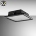 Rayon T722LEDB 10.5" x 10.5" Square LED Canopy and Garage Luminaire, 23W / 34W / 45W & 3CCT Selectable, 120-347V, Pendant Hung Mount, Bronze Finish