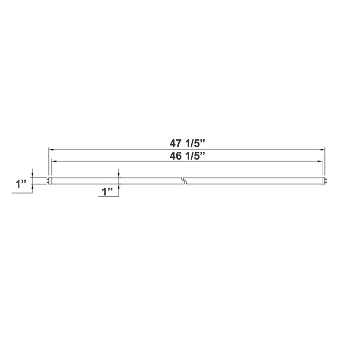 Westgate T8-EZX 4-ft 12W/15W/18W LED T8 Linear Glass Lamp, 120-277V, 5CCT , TYPE A+B