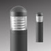 Rayon T863LEDB 14W/19W/24W LED Round Domed Top Bollard with Louvers & Emergency Battery, 3CCT Selectable, Up to 1800 Lumens, 120-277V, Bronze Finish