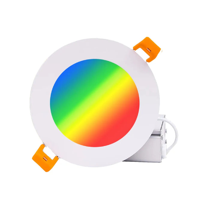 Westgate TC-RSL4 4" LED Smart App or Remote Compatible Ultra Slim Canless Recessed Lights, RGBW