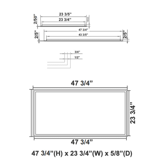 Westgate TGL 2x4 35W/45W/54W LED T-Bar Grid Light, 3CCT Selectable