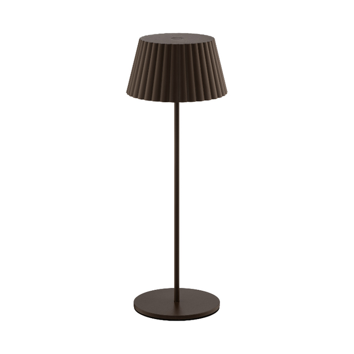WAC TL-W251115 Pleat 1-lt 15" Tall LED Indoor/Outdoor Table Lamp, 3CCT - Bronze