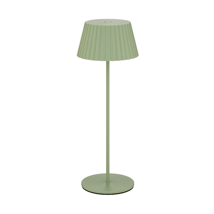 WAC TL-W251115 Pleat 1-lt 15" Tall LED Indoor/Outdoor Table Lamp, 3CCT - Green
